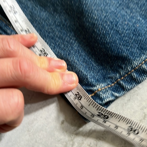 B SIDES Blue Wide Leg Jeans Claude Lasso Barrel 29 - Picture 9 of 11